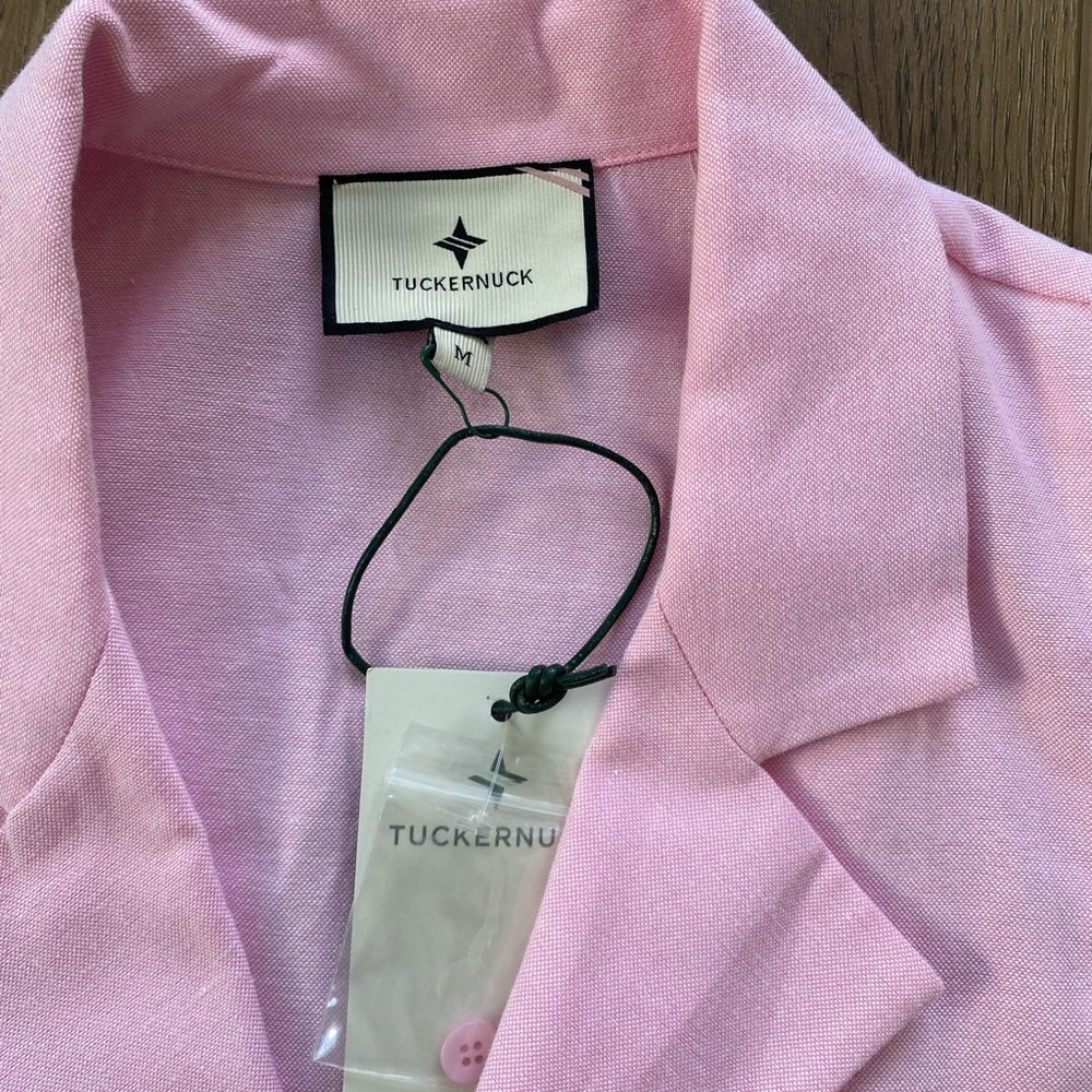Tuckernuck | Oxford Shirt Dress | Pink | Size Medium - Picture 2 of 3